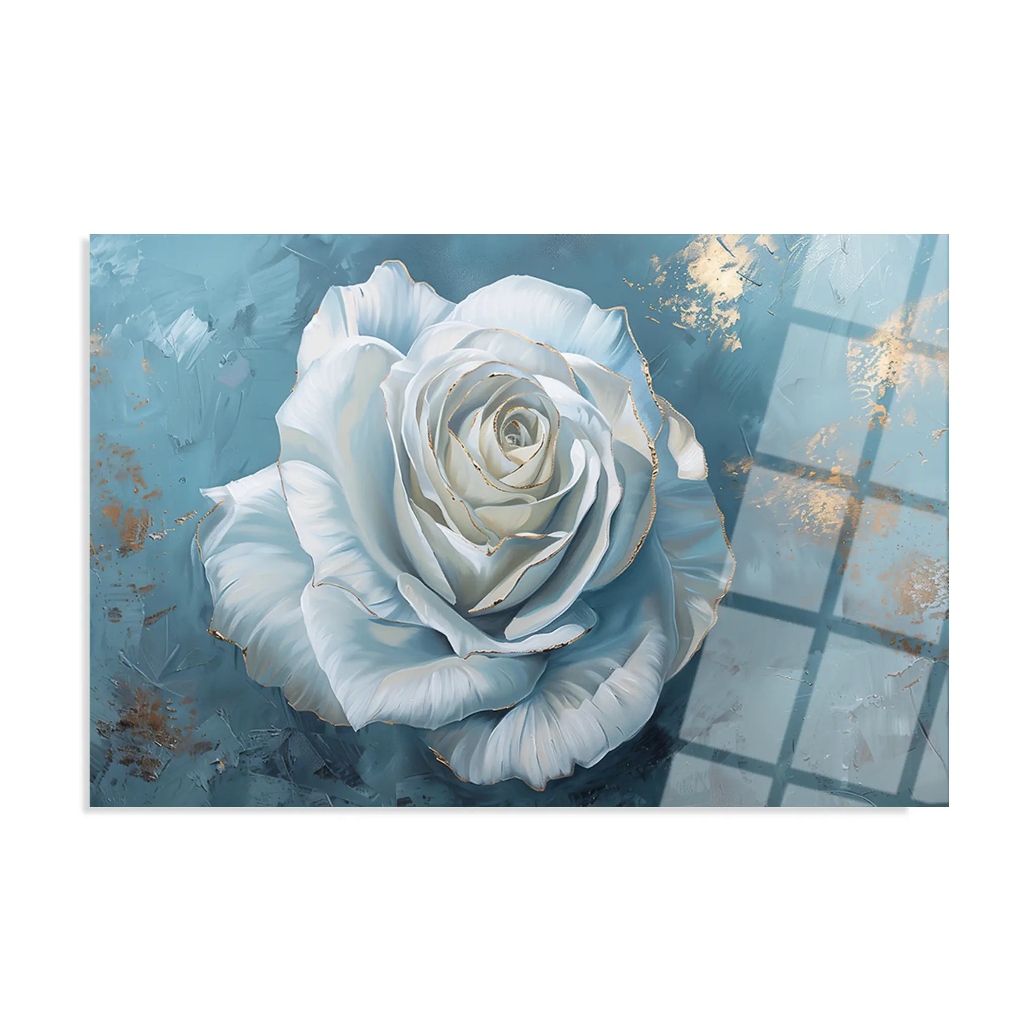 Floral Glass Wall Art GAD137-F 90 x 60 cm