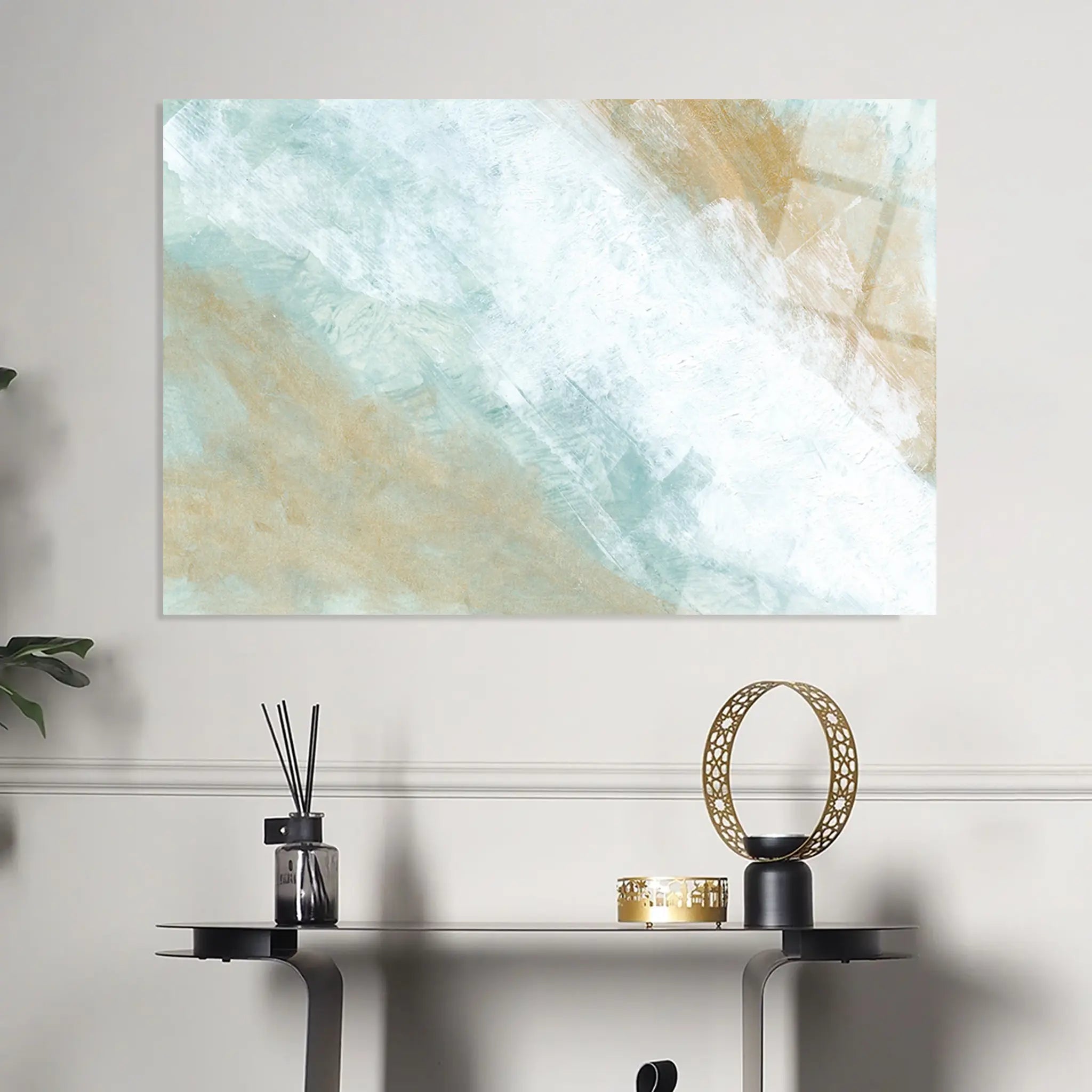 Abstract Glass Wall Art GAD171-A 90 x 60 cm