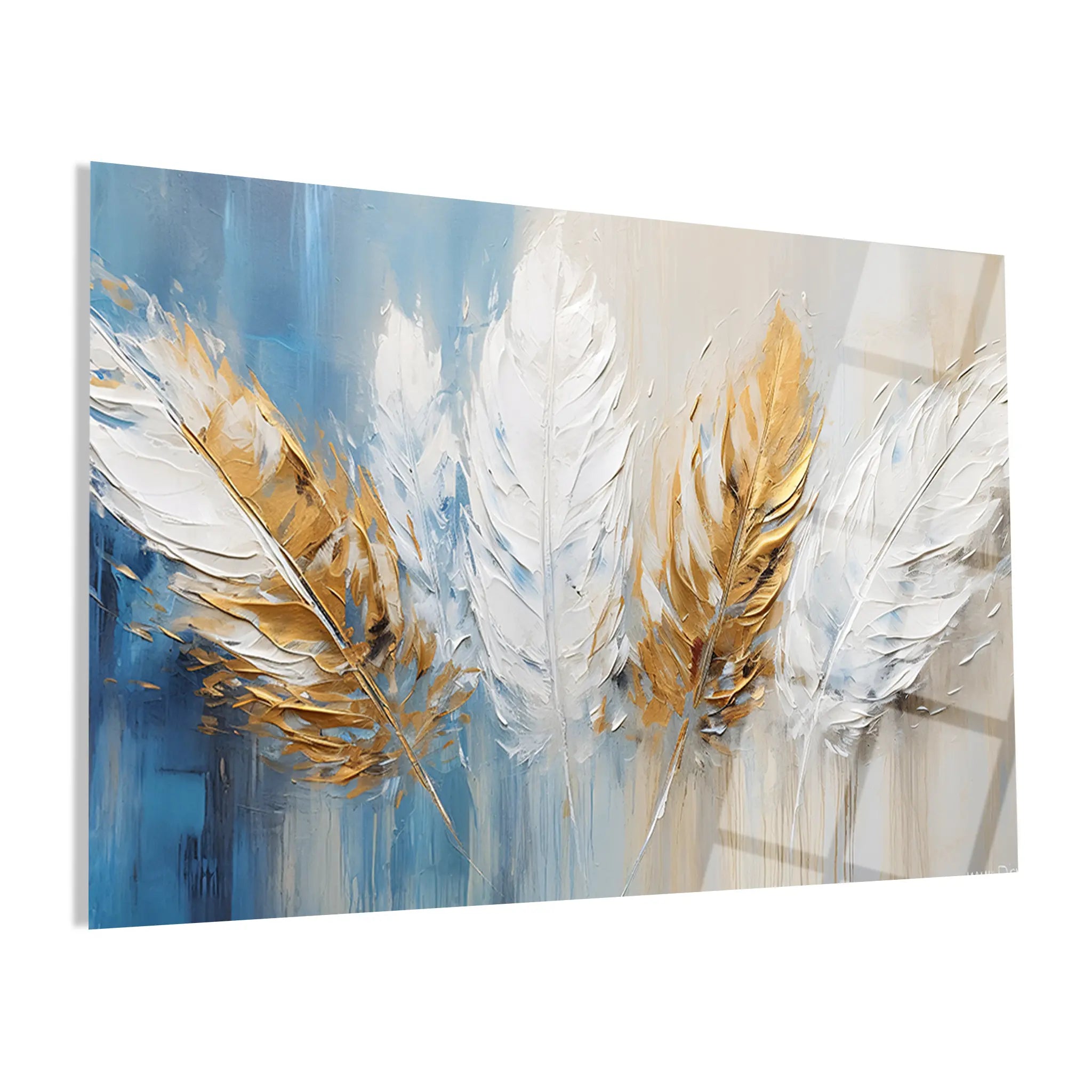 Abstract Glass Wall Art GAD187-A 90 x 60 cm