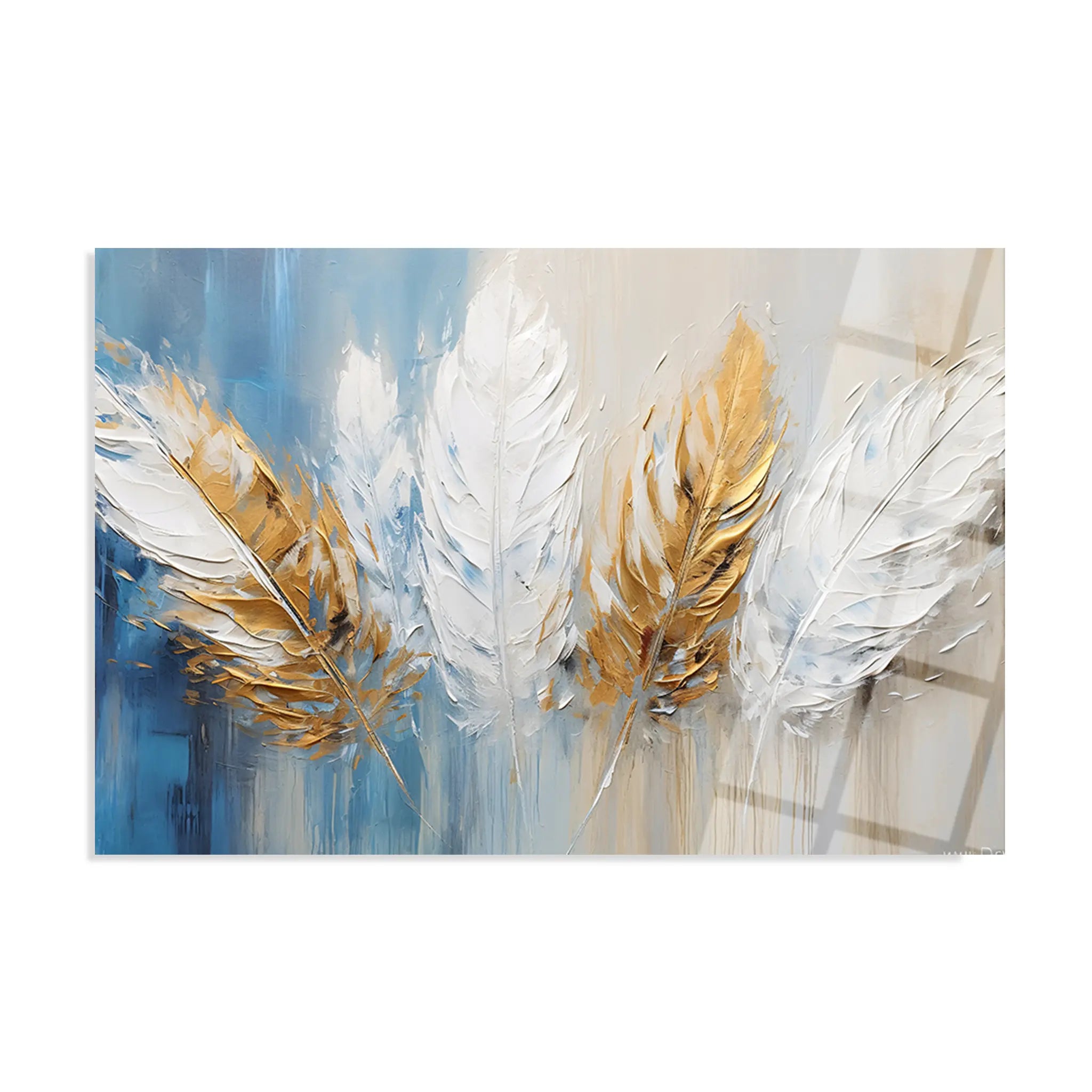 Abstract Glass Wall Art GAD187-A 90 x 60 cm