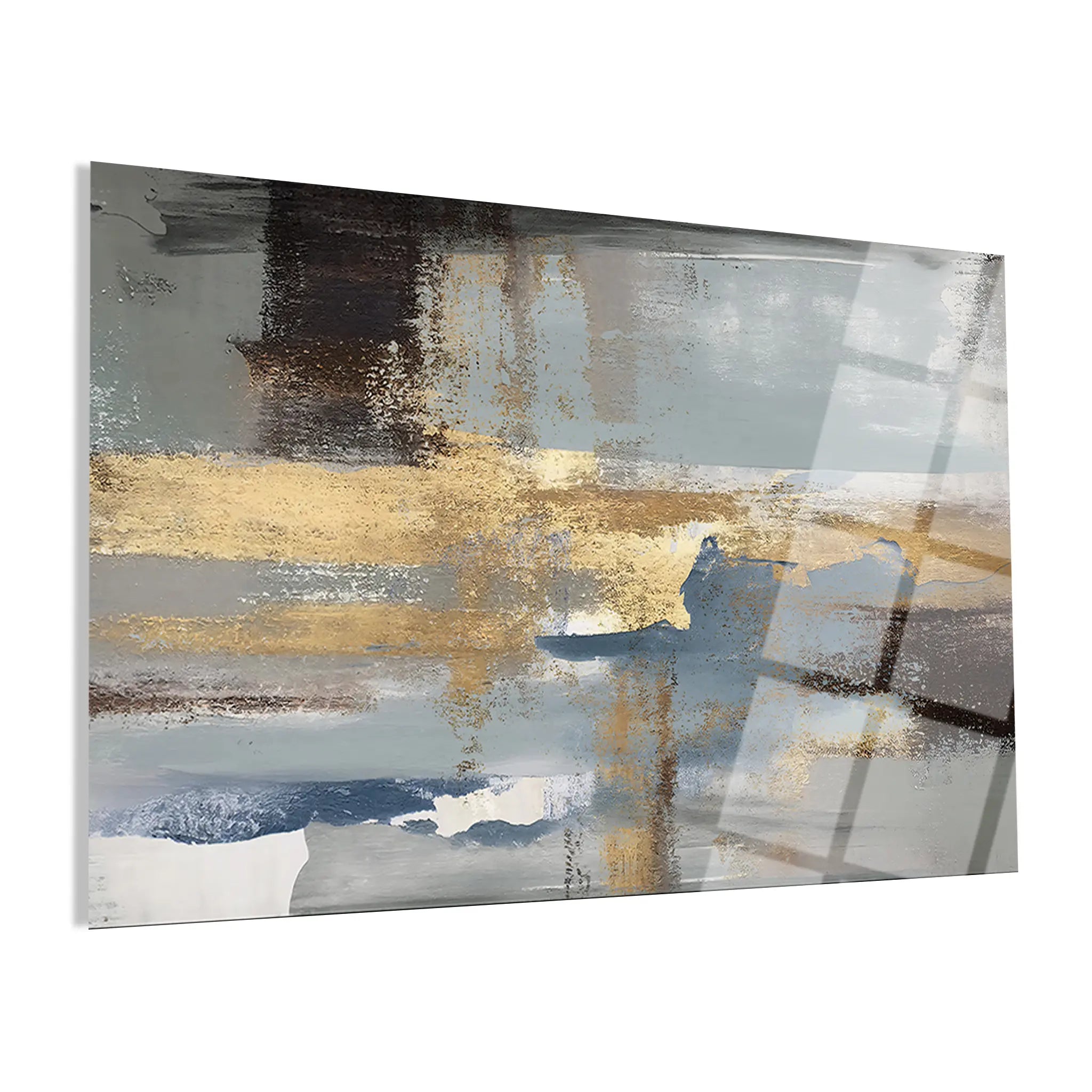 Abstract Glass Wall Art GAD194-A 90 x 60 cm