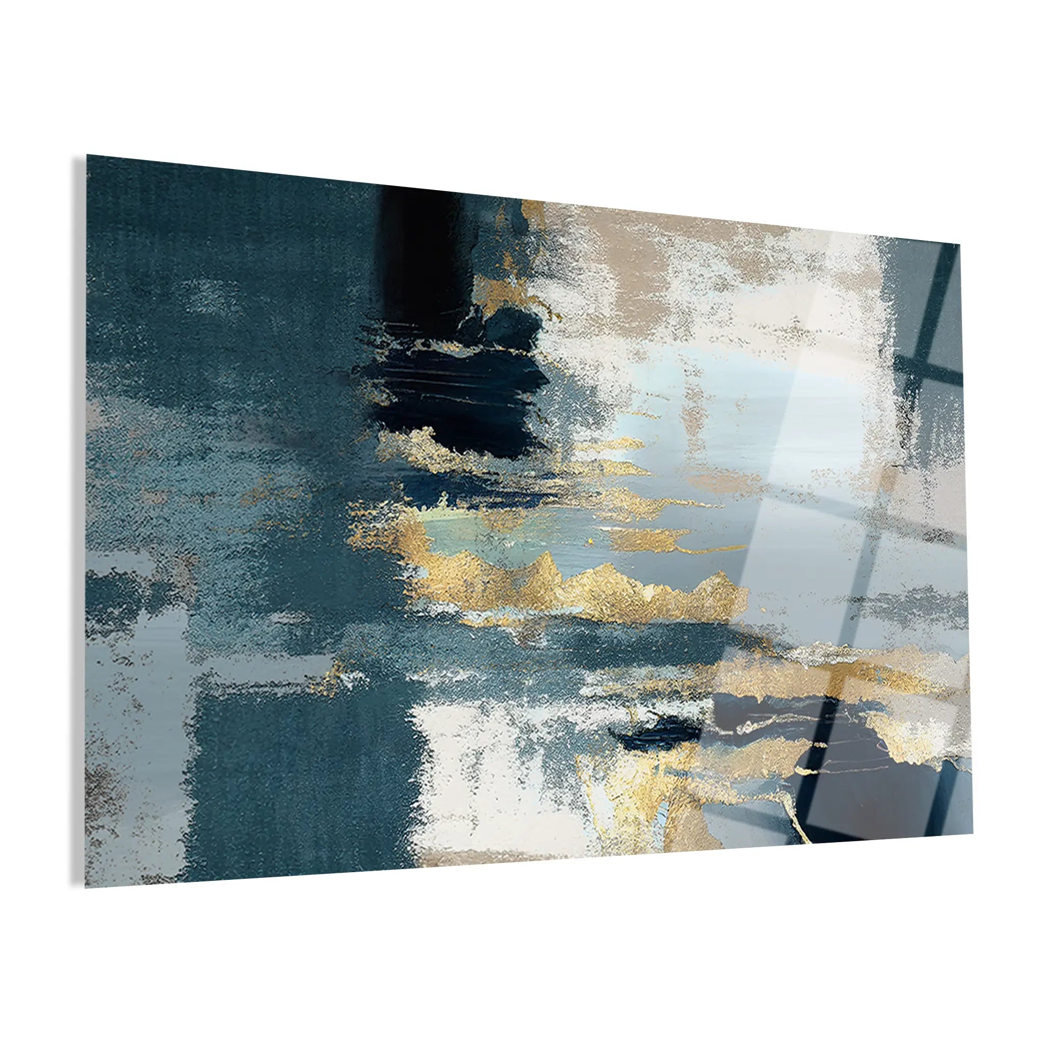 Abstract Glass Wall Art GAD196-A 90 x 60 cm