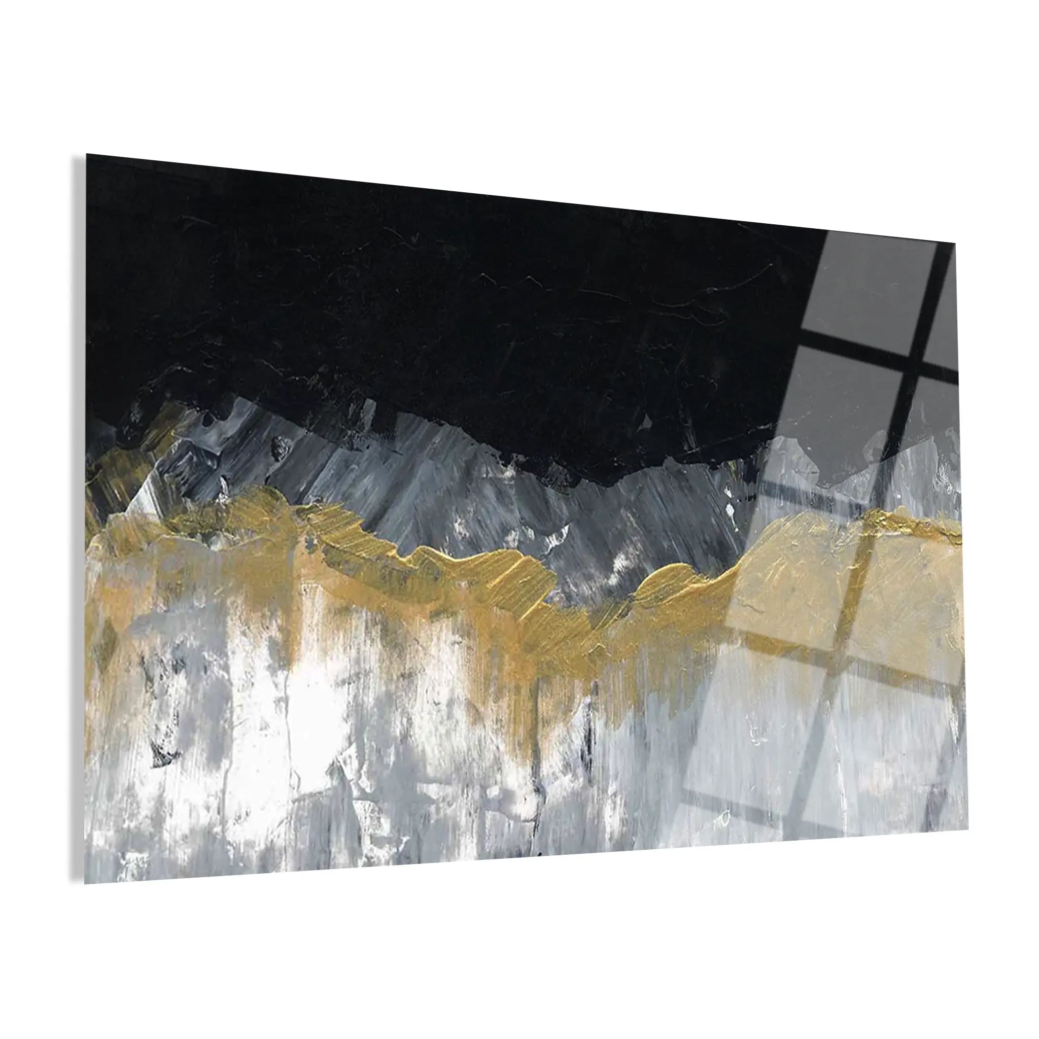 Abstract Glass Wall Art GAD197-A 90 x 60 cm