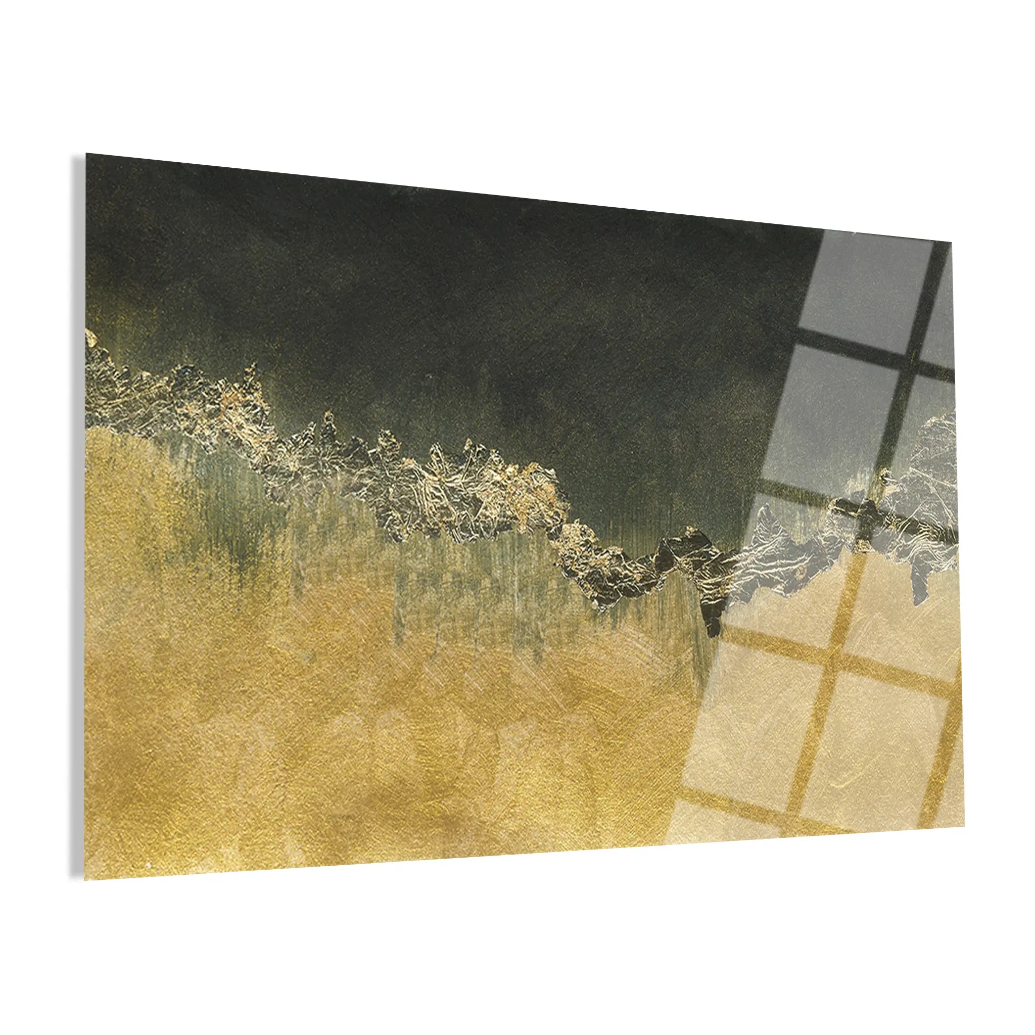 Abstract Glass Wall Art GAD198-A 90 x 60 cm