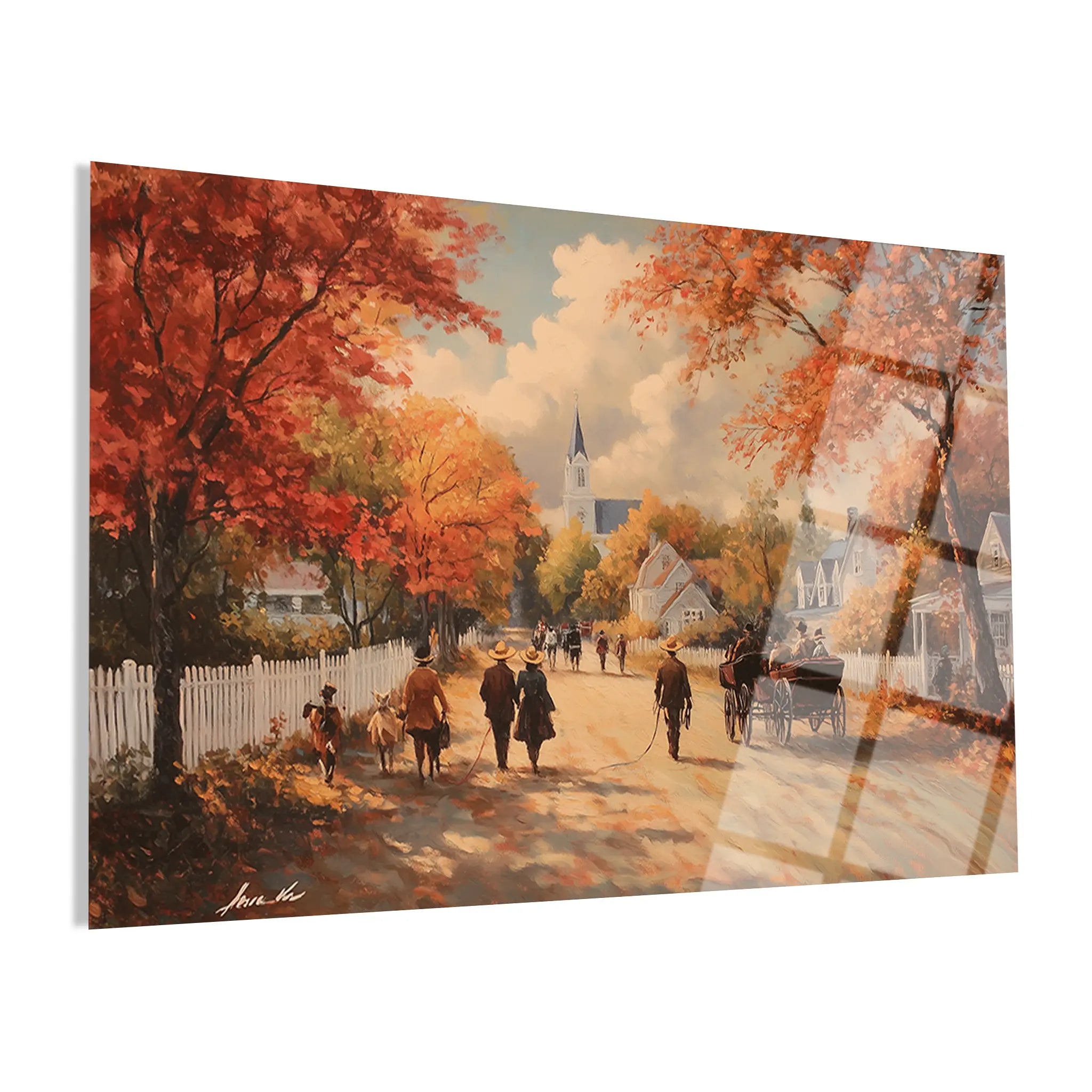 Landscape Glass Wall Art GAD203-L 90 x 60 cm