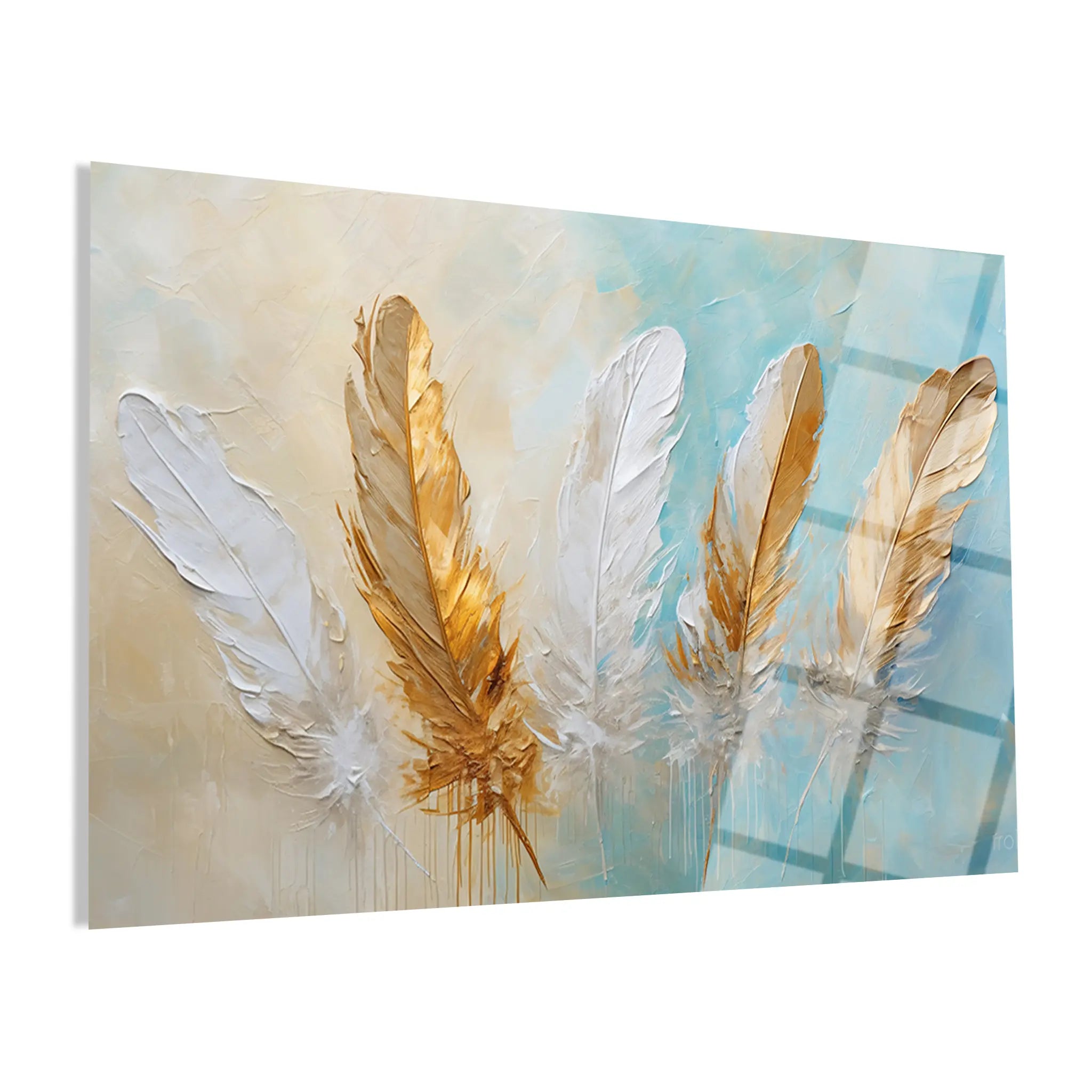 Abstract Glass Wall Art GAD206-A 90 x 60 cm