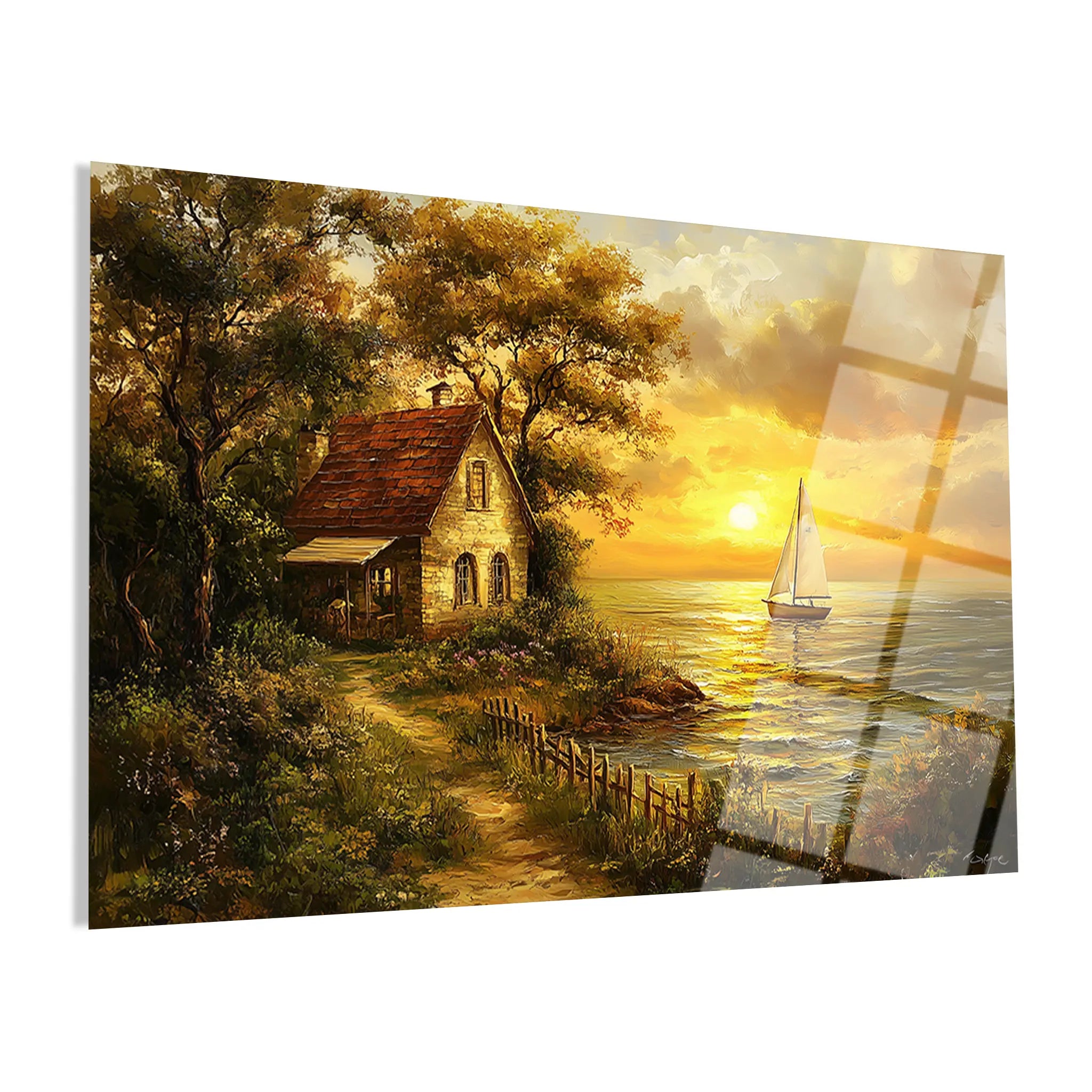 Landscape Glass Wall Art GAD214-L 90 x 60 cm