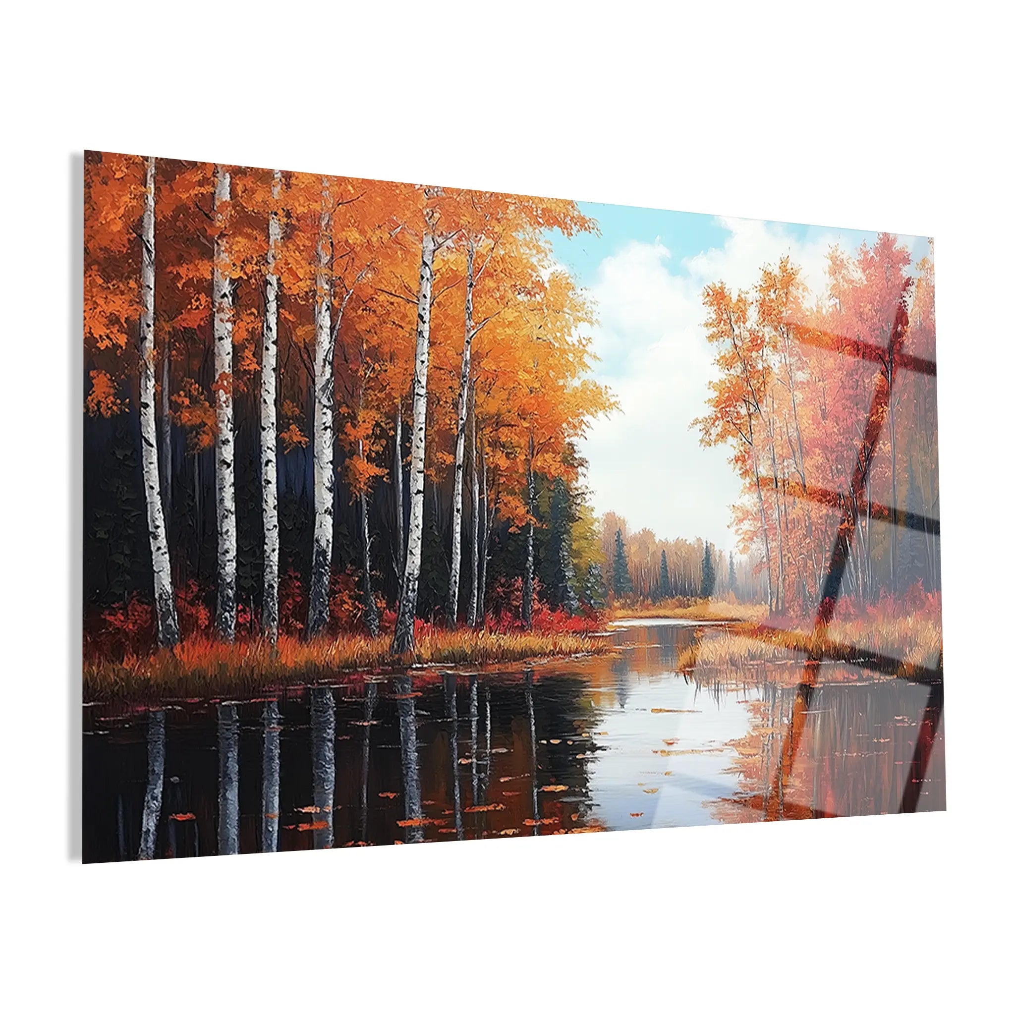 Landscape Glass Wall Art GAD253-L 90 x 60 cm