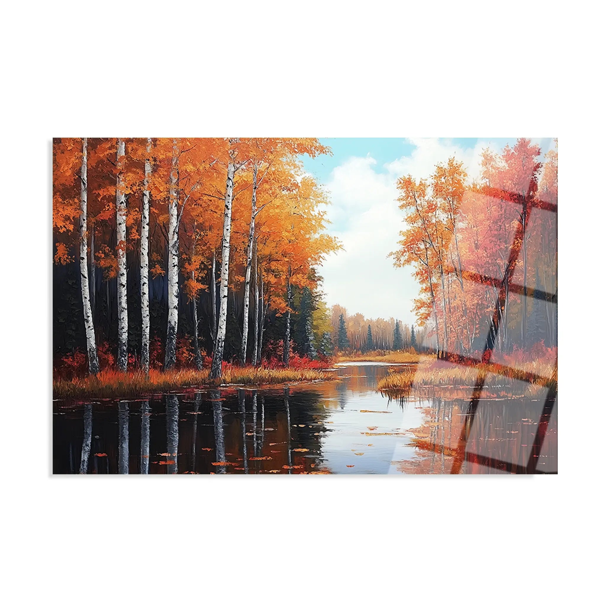 Landscape Glass Wall Art GAD253-L 90 x 60 cm