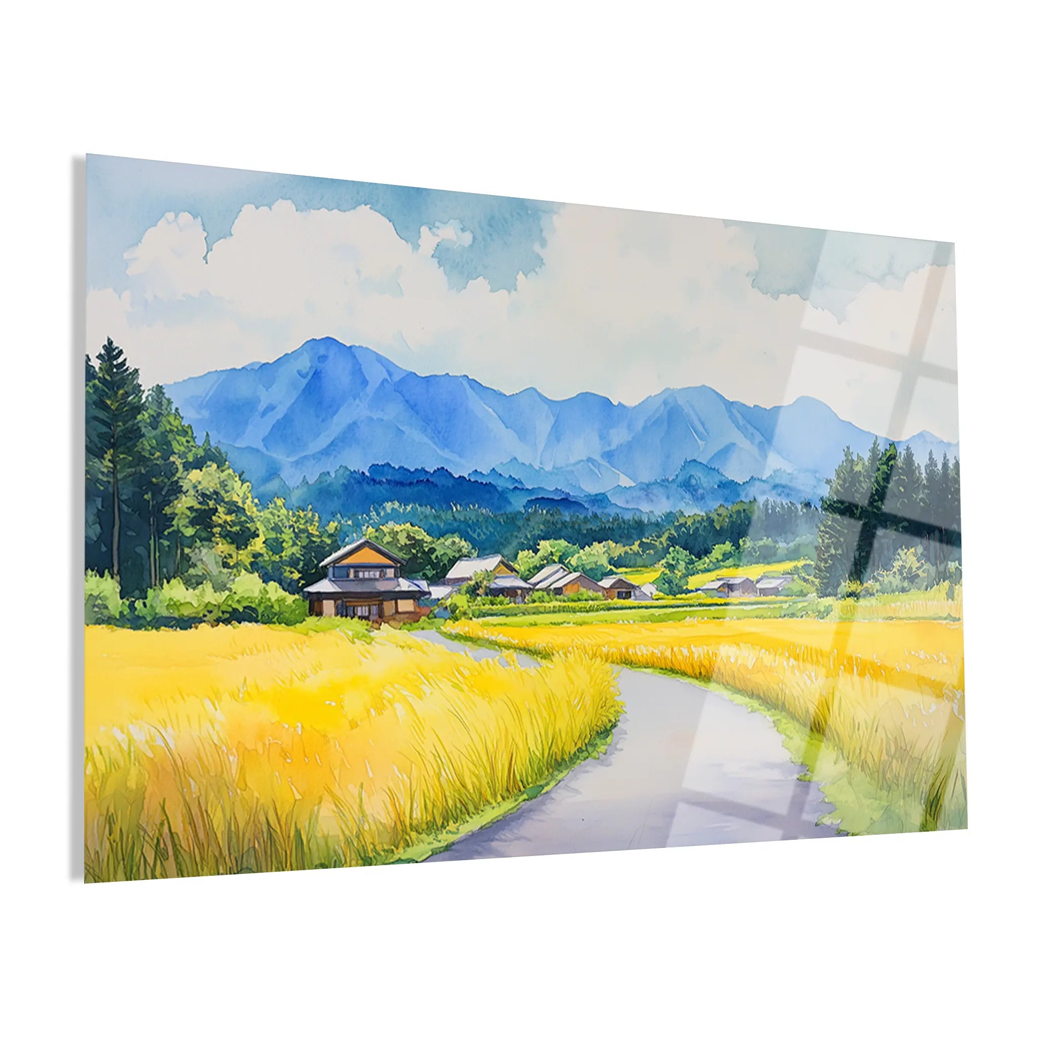 Landscape Glass Wall Art GAD265-L 90 x 60 cm