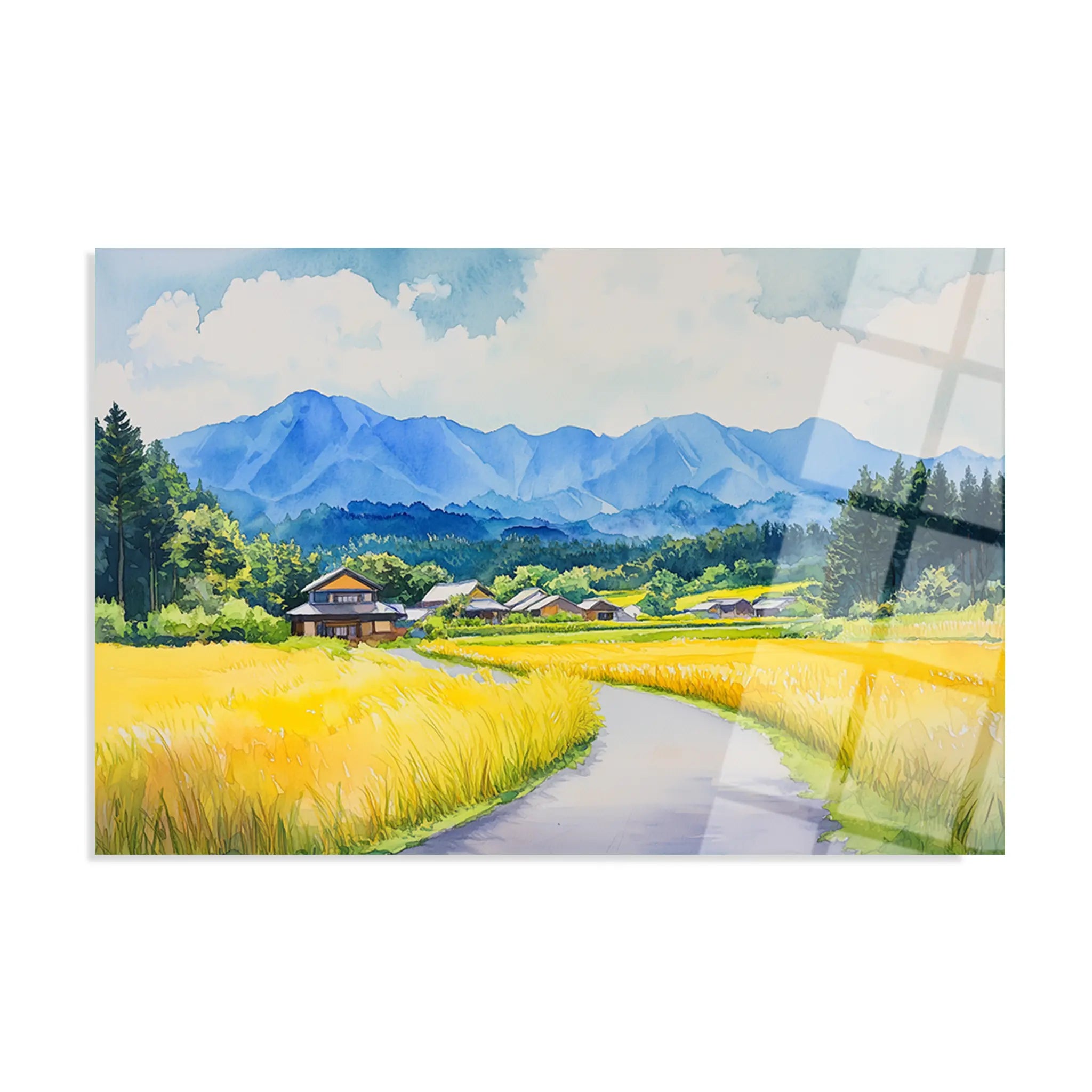 Landscape Glass Wall Art GAD265-L 90 x 60 cm