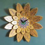 3D Surah Al-Duhaa Metal Wall Clock 62 x 62 cm / Gold