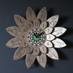 3D Surah Al-Duhaa Metal Wall Clock 62 x 62 cm / Gold