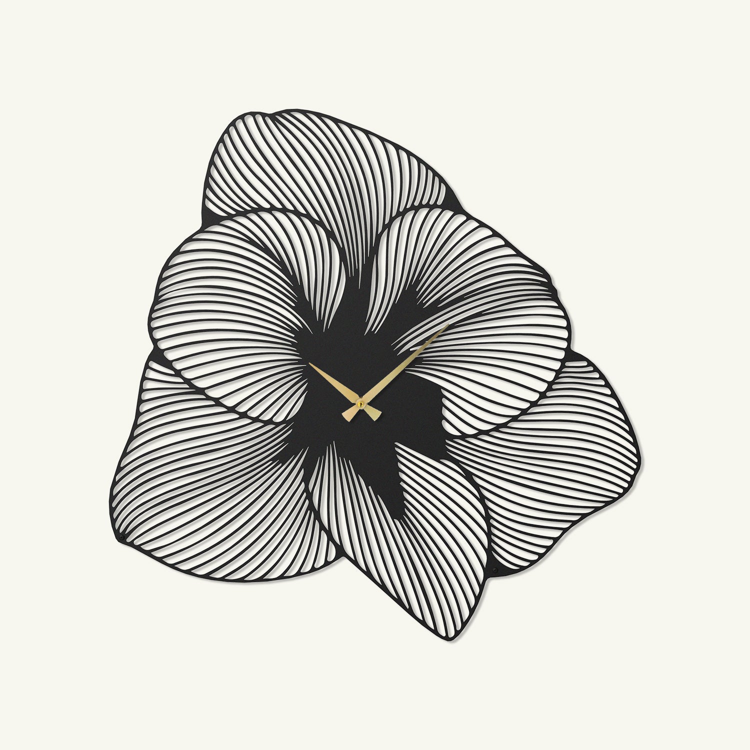 Azalea Metal Wall Clock 67 x 67 cm / Gold
