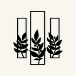Contemporary Botanical Metal Wall Art Set 27 × 72 cm , 30 × 95 cm , 27 × 72 cm / Black