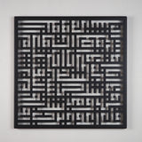 Kufic Surah Al-Nas Islamic Metal Art 62 x 62 cm / Gold