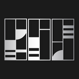 Minimalist Abstract Blocks Metal Wall Art Set 39 × 72 cm / Black