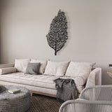 Surah Al-Nas Islamic Metal Art (Leaf Pattern) 80 x 48 cm / Gold