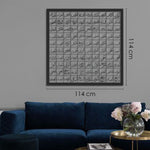 99 Names Of Allah (Asmaul Husna) Islamic Metal Art 95 x 68 cm / Gold