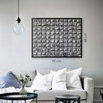 99 Names Of Allah (Asmaul Husna) Islamic Metal Art 95 x 68 cm / Gold