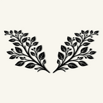 Refined Botanical Leaves Metal Wall Art Set 75 × 70 cm / Black