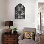 Mihrab Patterned Islamic Metal Art 72 x 45 cm / Gold