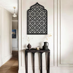 Mihrab Patterned Islamic Metal Art 72 x 45 cm / Gold