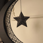 3D Metal Crescent Moon Islamic Decor 110 cm / Gold