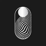 Modern Abstract Wave Metal Wall Art 39 × 75 cm / Black