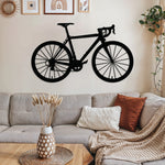 Sporty Bicycle Metal Wall Art 67 × 39 cm / Black