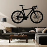 Sporty Bicycle Metal Wall Art 67 × 39 cm / Black