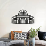 Dome of Rock Metal Wall Art 70 × 49 cm / Black