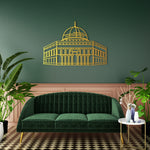 Dome of Rock Metal Wall Art 70 × 49 cm / Black