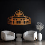 Dome of Rock Metal Wall Art 70 × 49 cm / Black