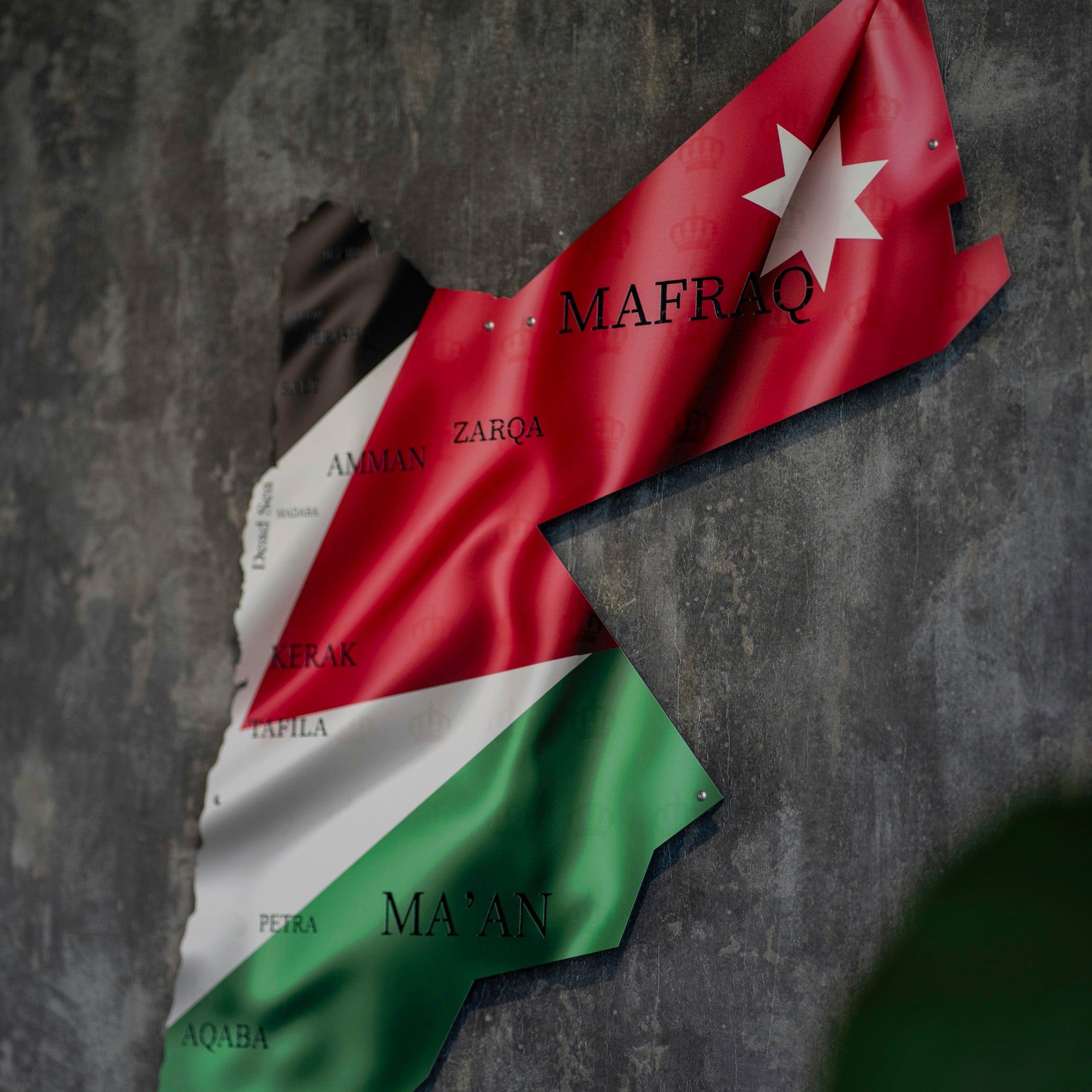 Jordan Flag Metal Wall Art