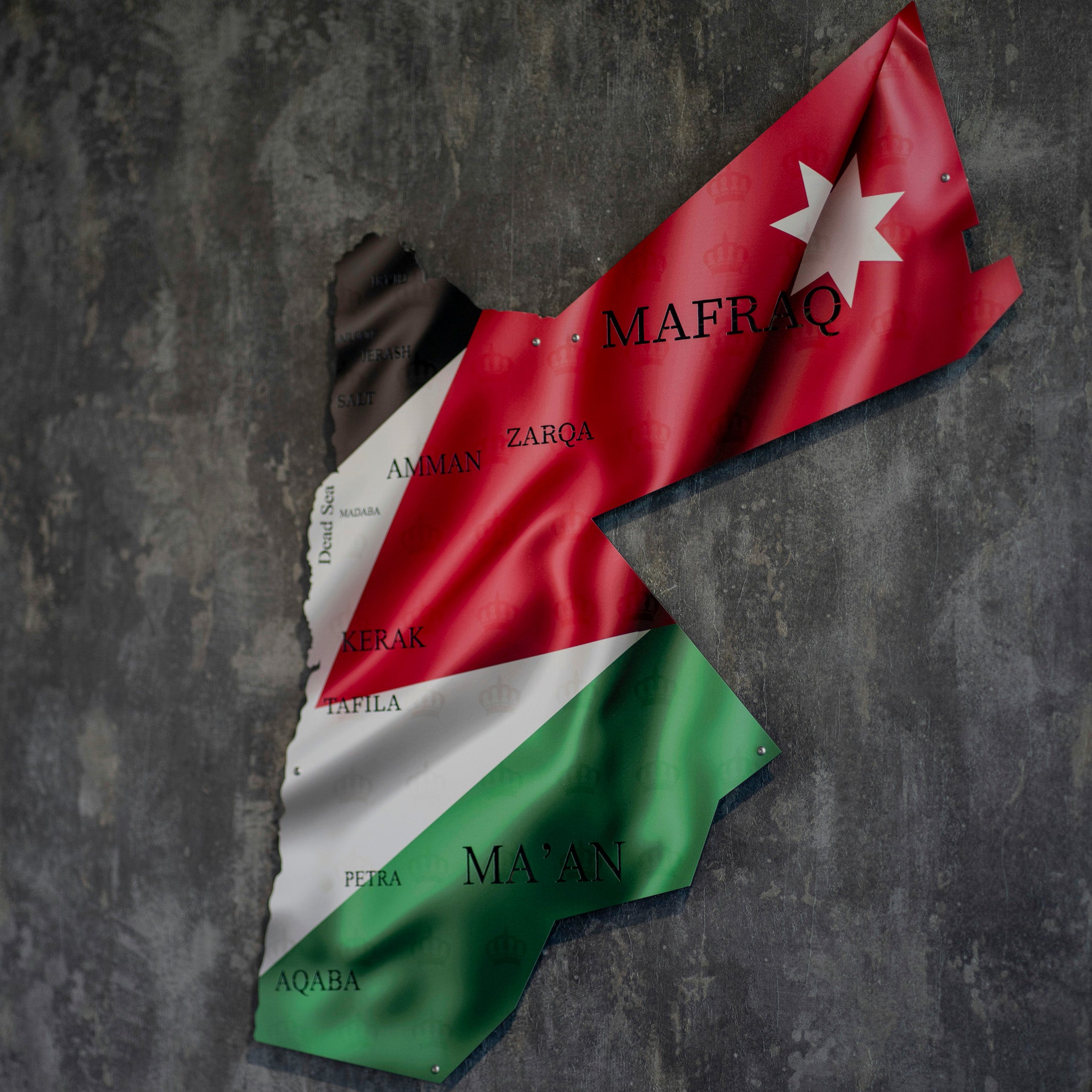 Jordan Flag Metal Wall Art