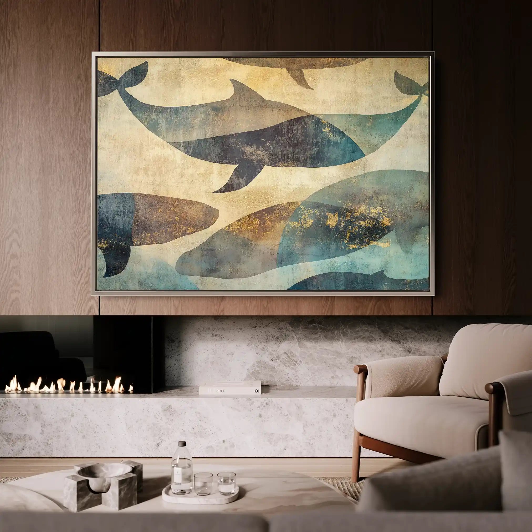 Animals 001 Canvas Art 90 x 60 cm / Stretched on hidden frame