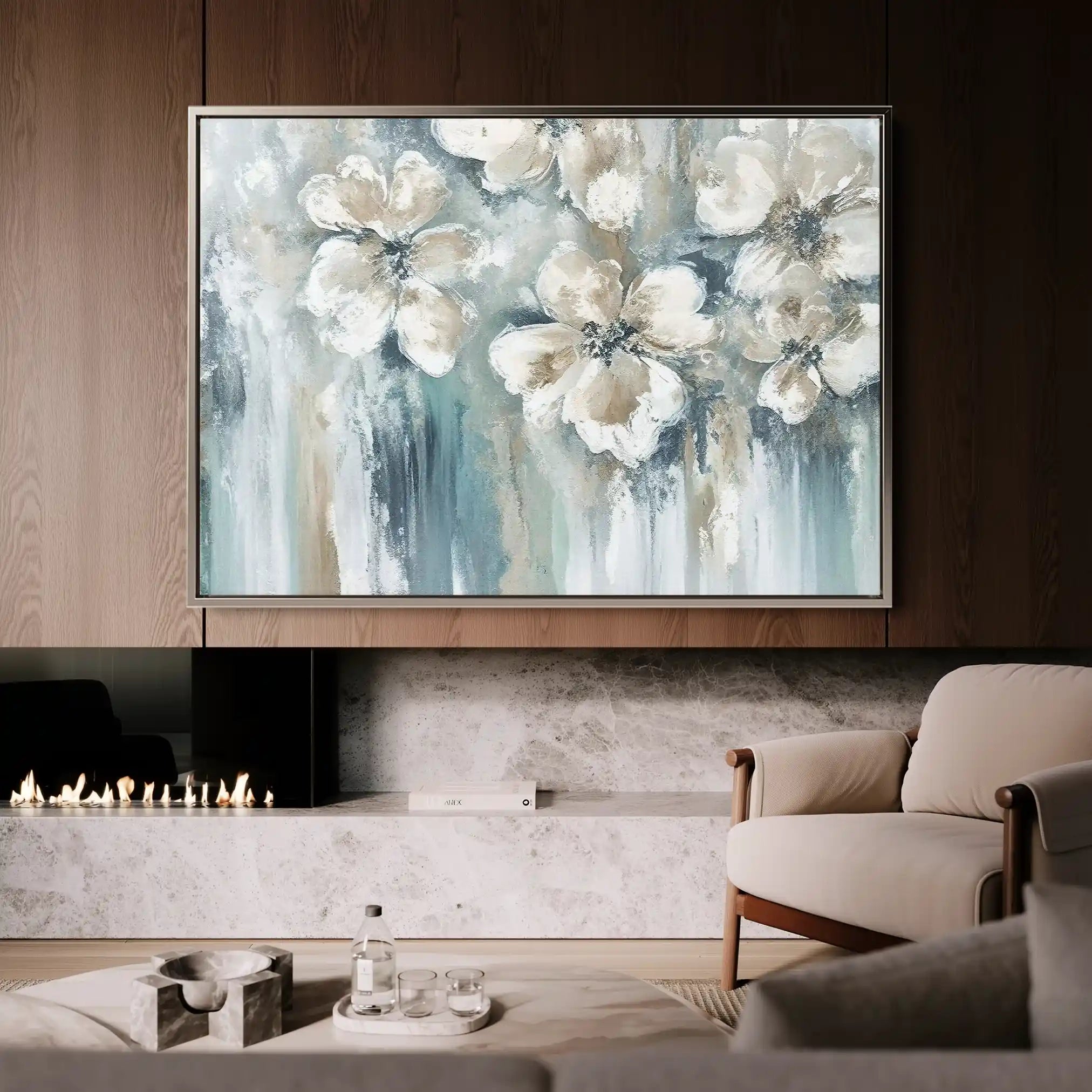 Floral Canvas Wall Art WAD001-F 90 x 60 cm / Stretched on hidden frame