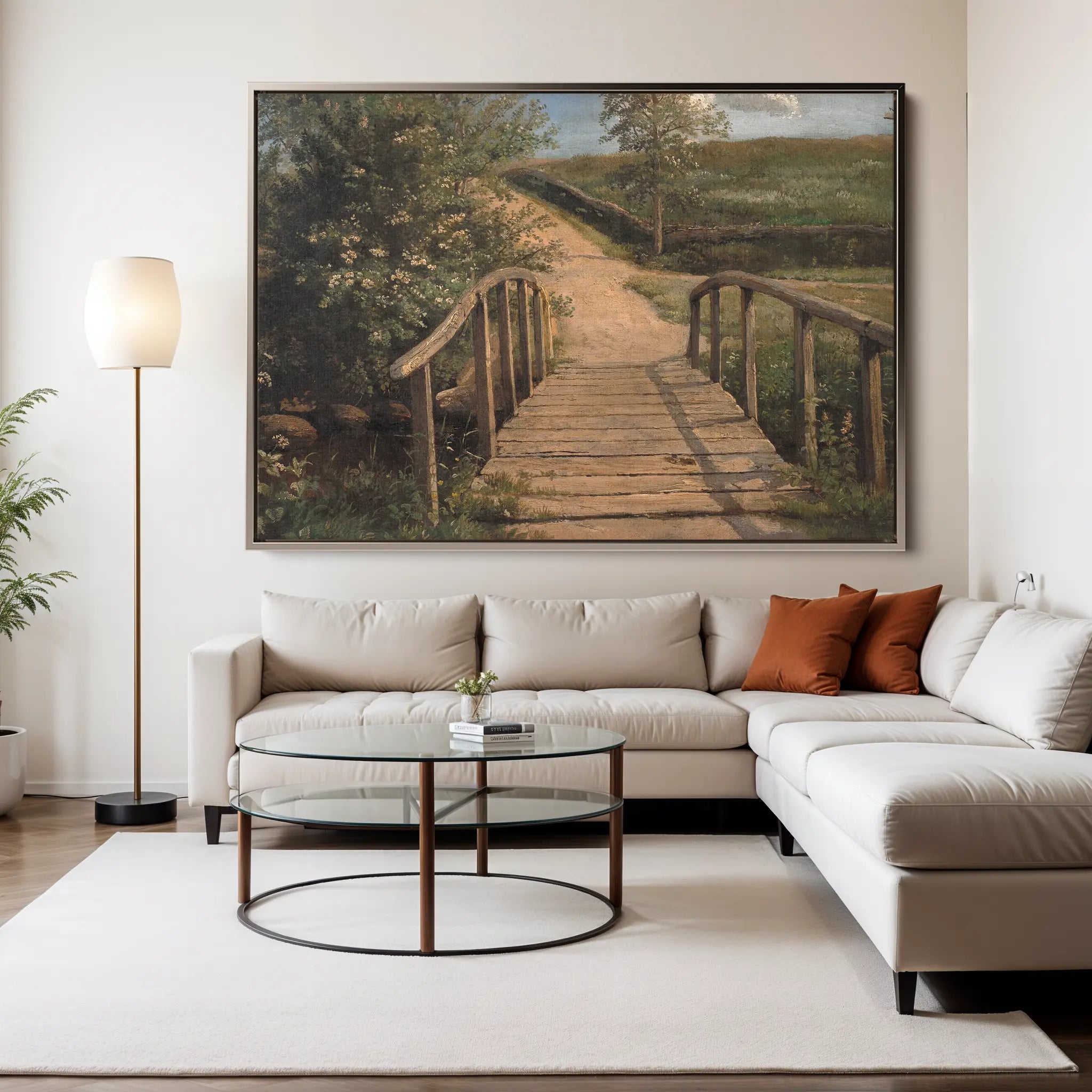 Landscape Canvas Wall Art WAD001-L 90 x 60 cm / Stretched on hidden frame