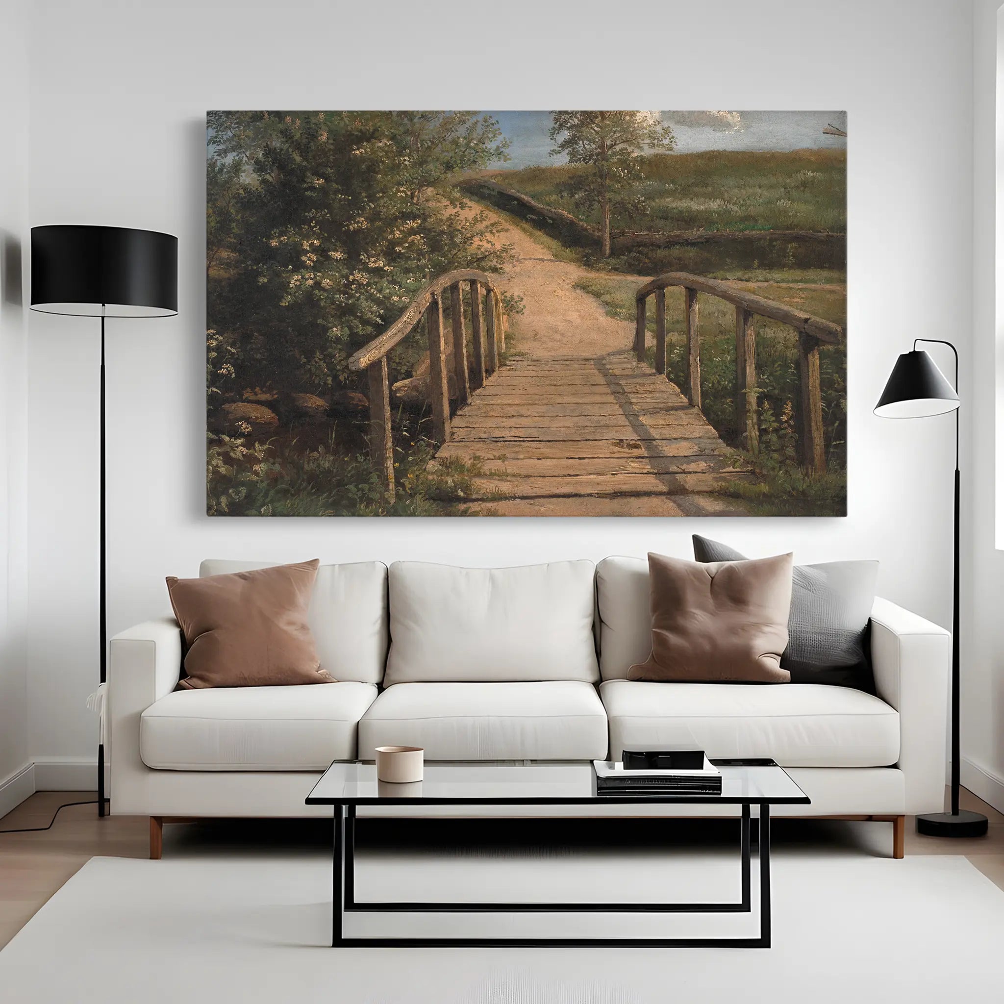 Landscape Canvas Wall Art WAD001-L 90 x 60 cm / Stretched on hidden frame