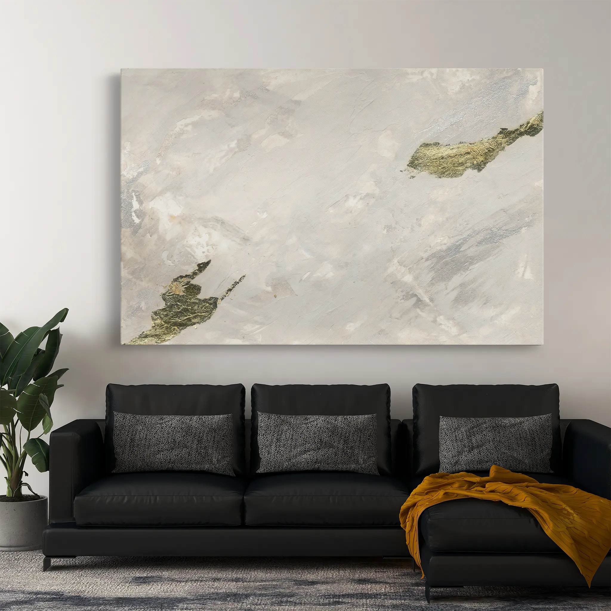 Abstract Canvas Wall Art WAD002-A 90 x 60 cm / Stretched on hidden frame