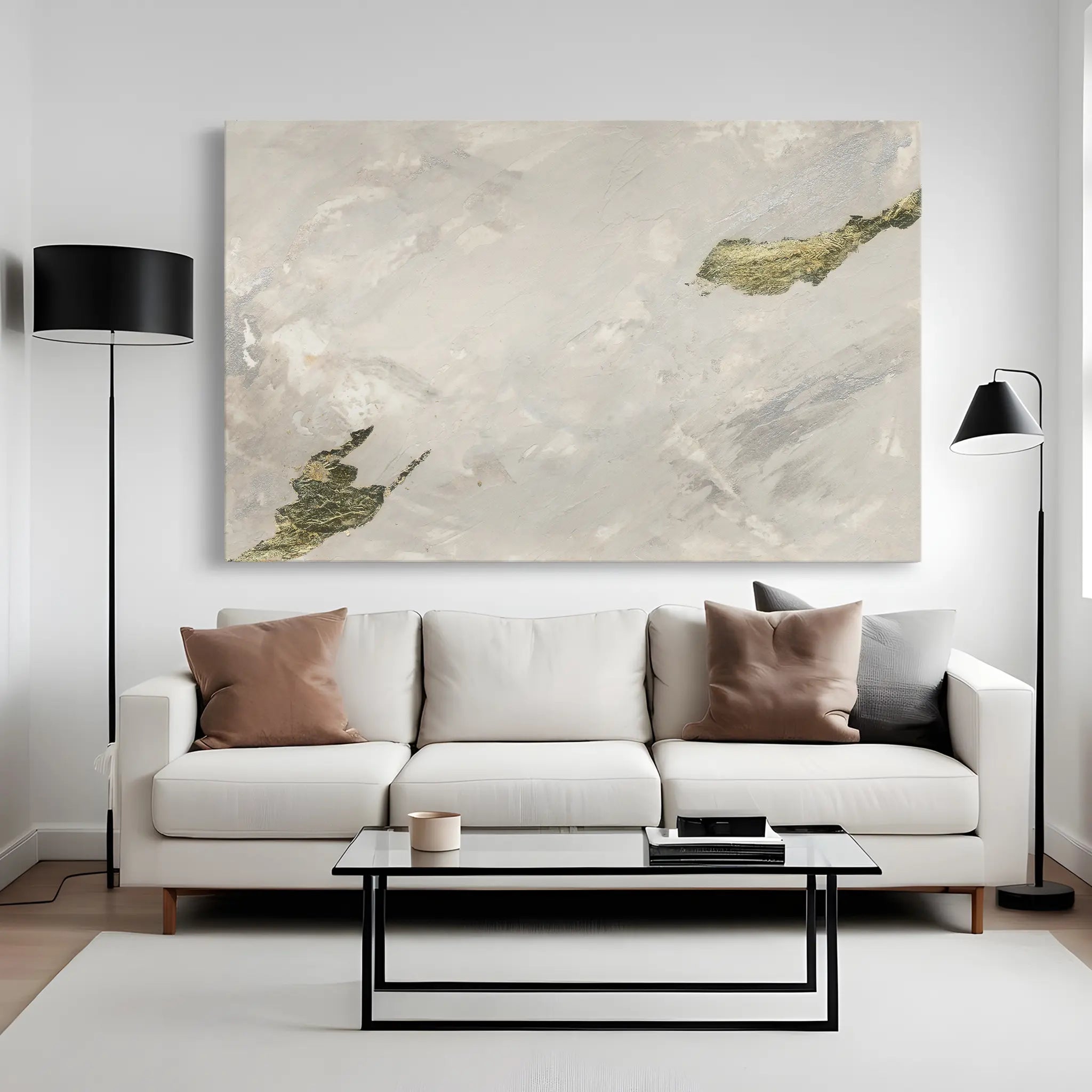 Abstract Canvas Wall Art WAD002-A 90 x 60 cm / Stretched on hidden frame