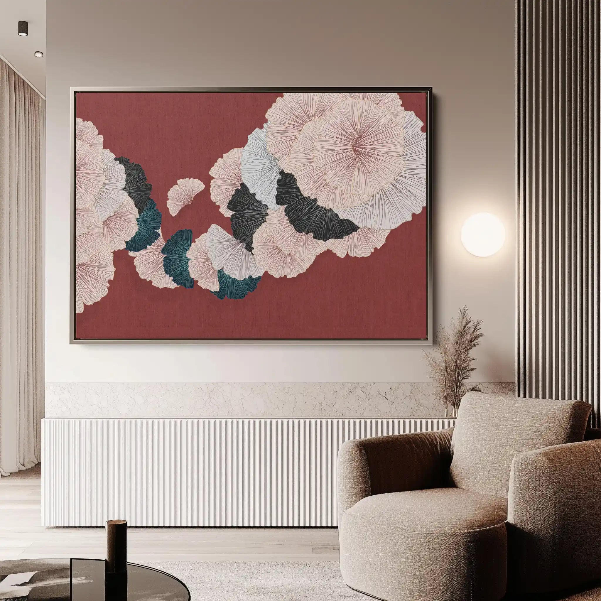 Floral Canvas Wall Art WAD002-F 90 x 60 cm / Stretched on hidden frame