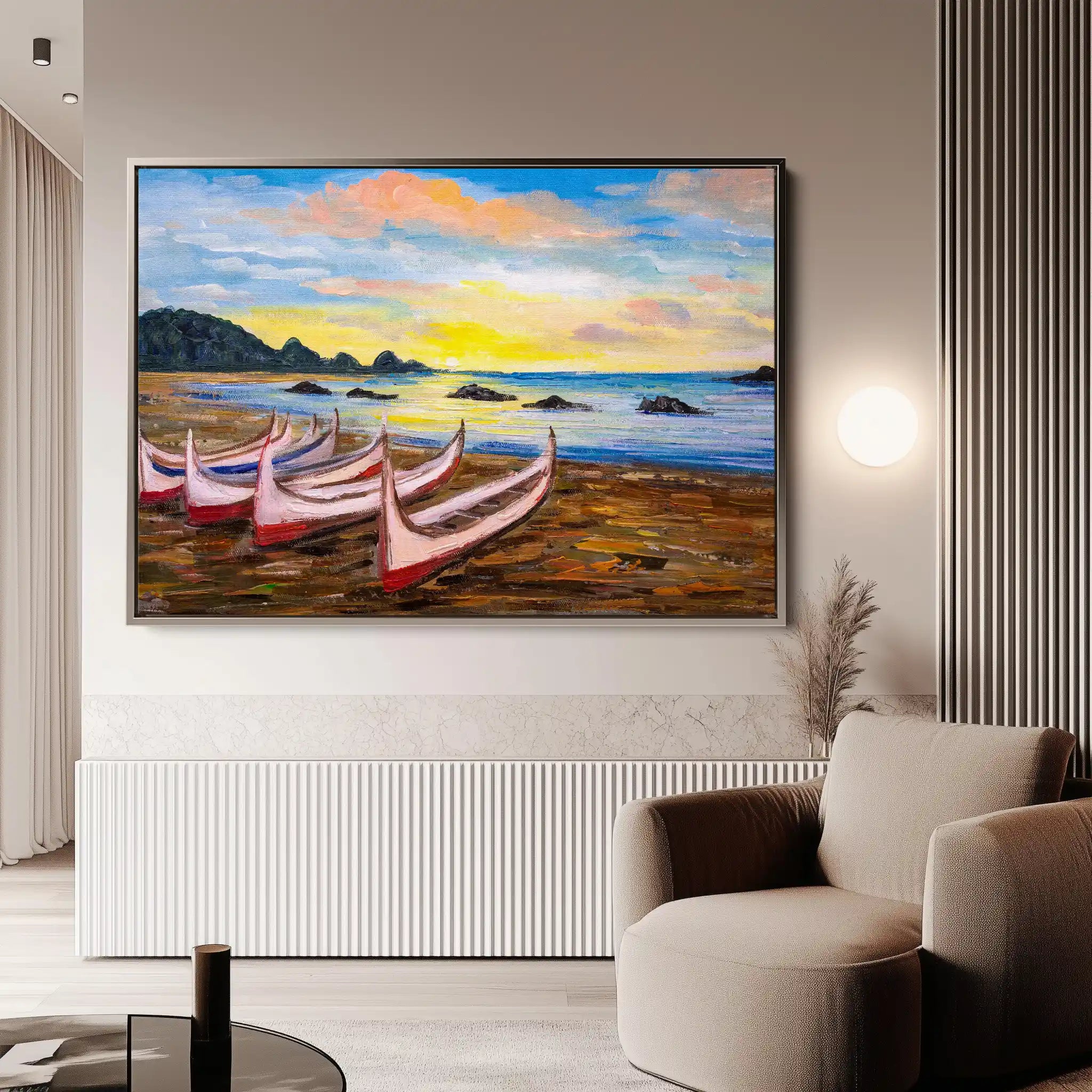 Landscape 002 Canvas Art 90 x 60 cm / Stretched on hidden frame