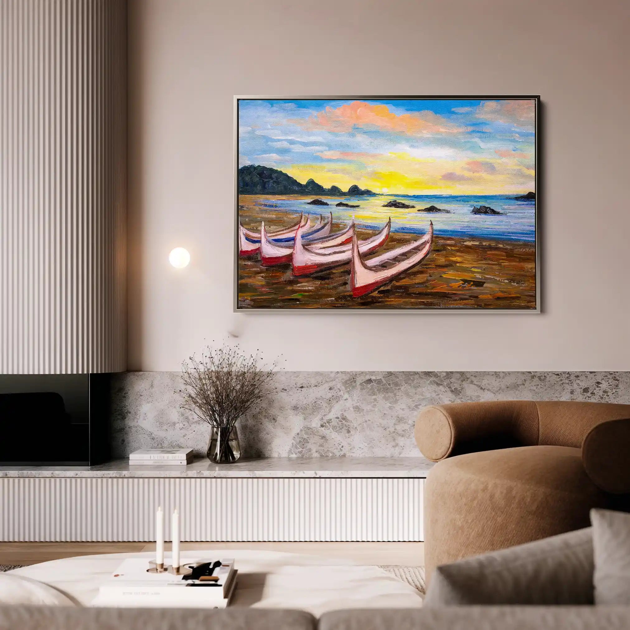 Landscape 002 Canvas Art 90 x 60 cm / Stretched on hidden frame