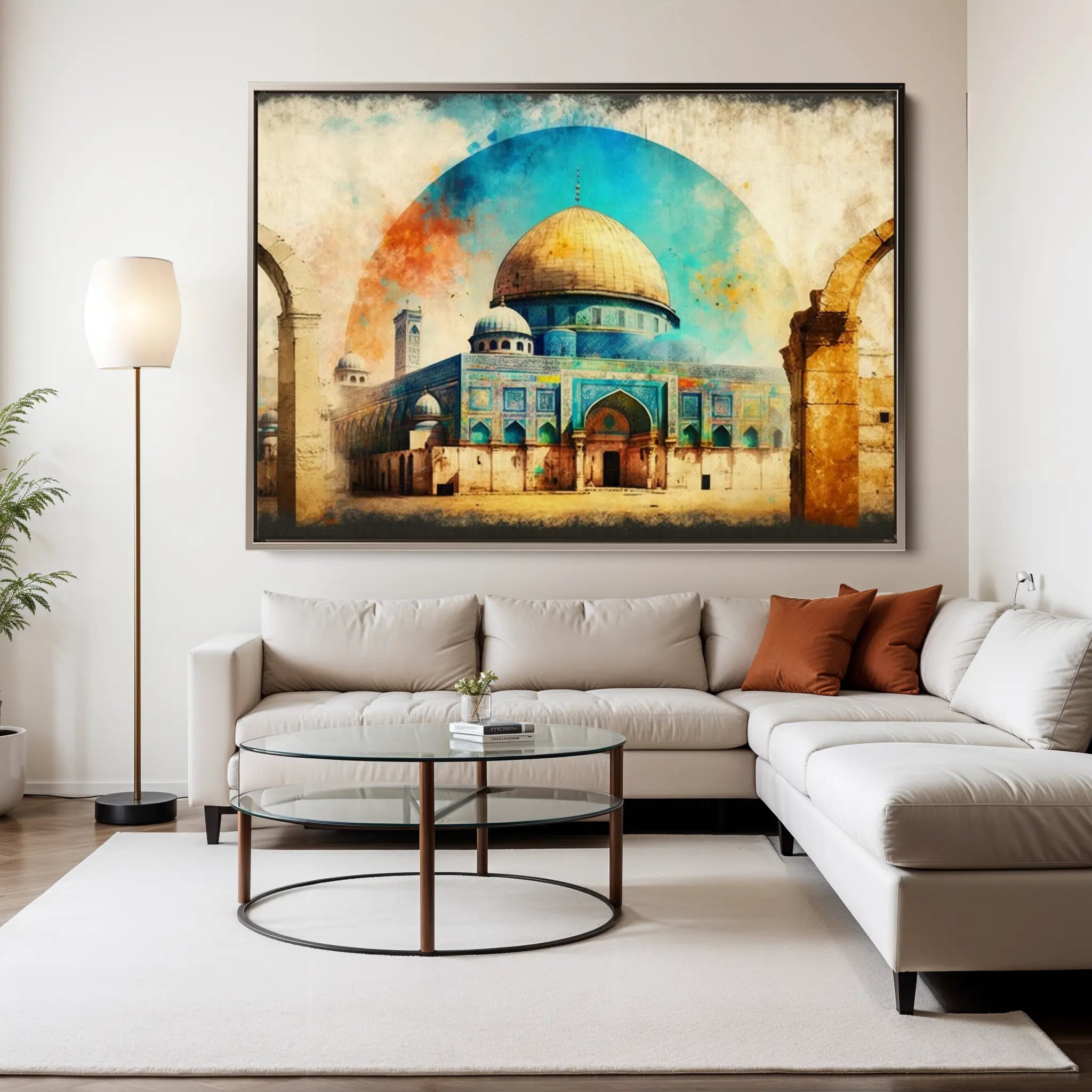 Palestine Canvas Wall Art WAD002-PL 90 x 60 cm / Stretched on hidden frame