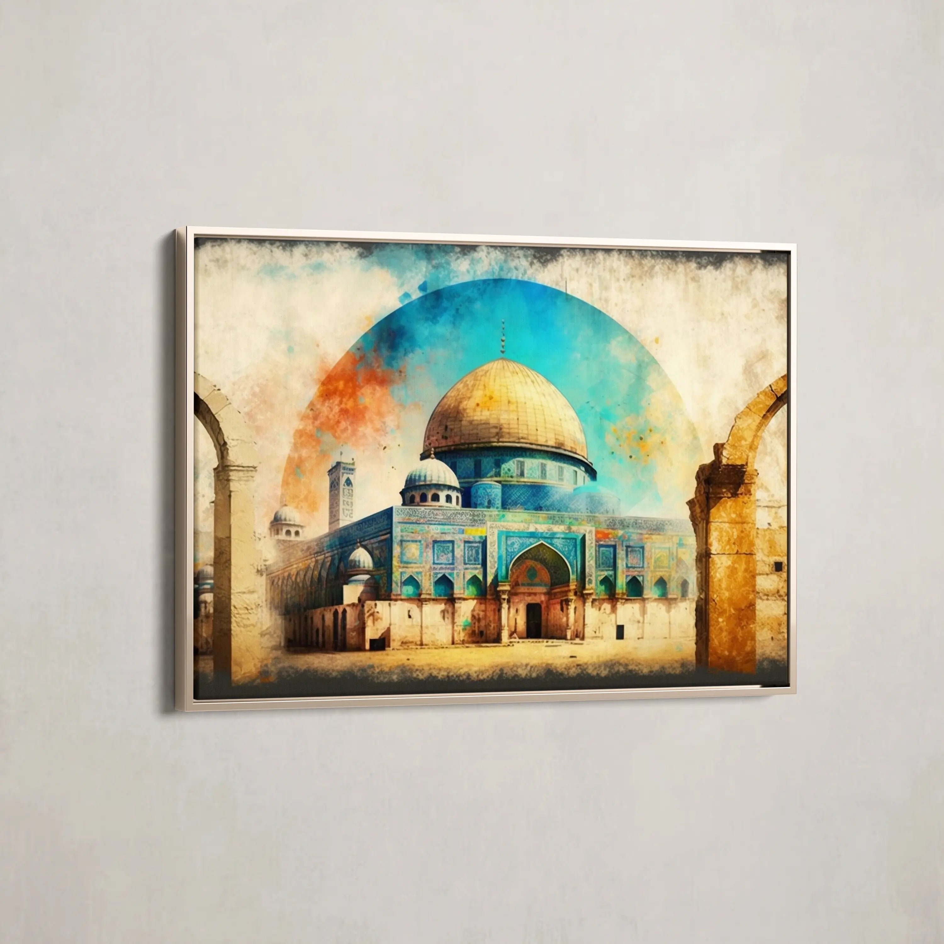 Palestine Canvas Wall Art WAD002-PL 90 x 60 cm / Stretched on hidden frame