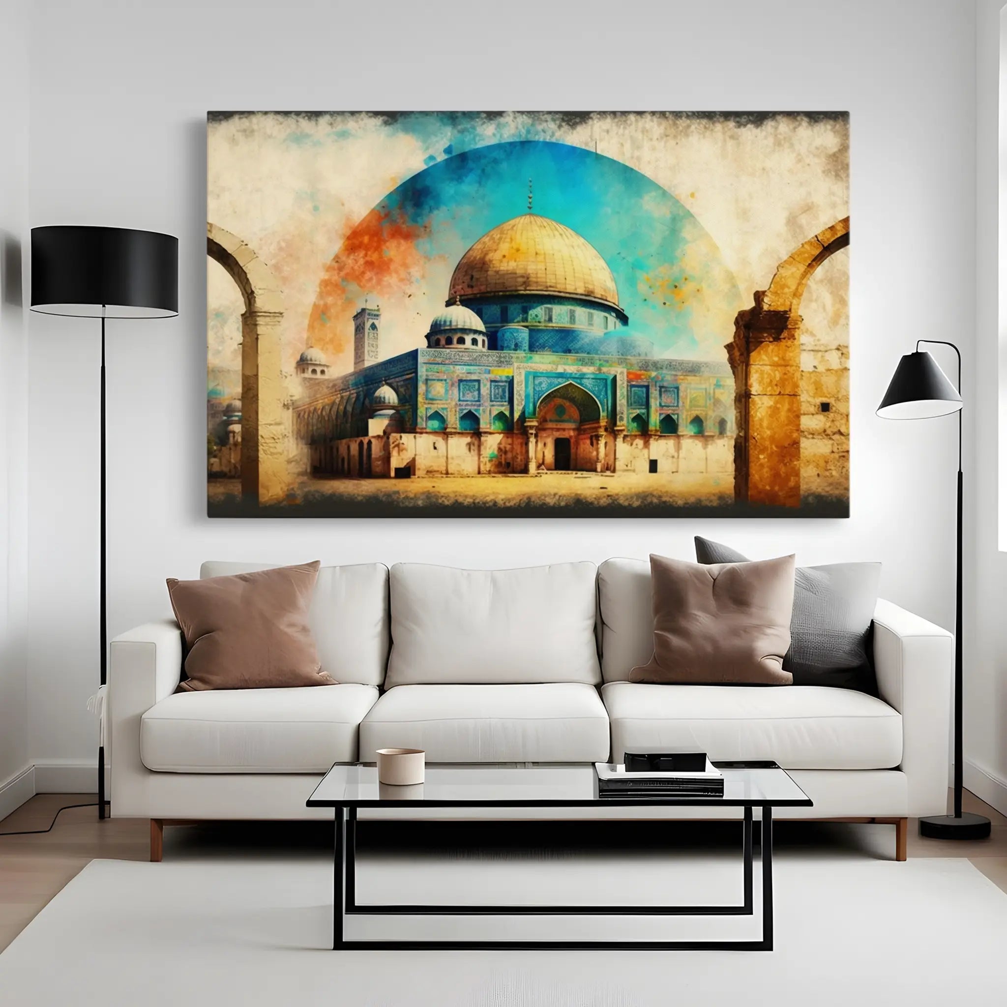 Palestine Canvas Wall Art WAD002-PL 90 x 60 cm / Stretched on hidden frame