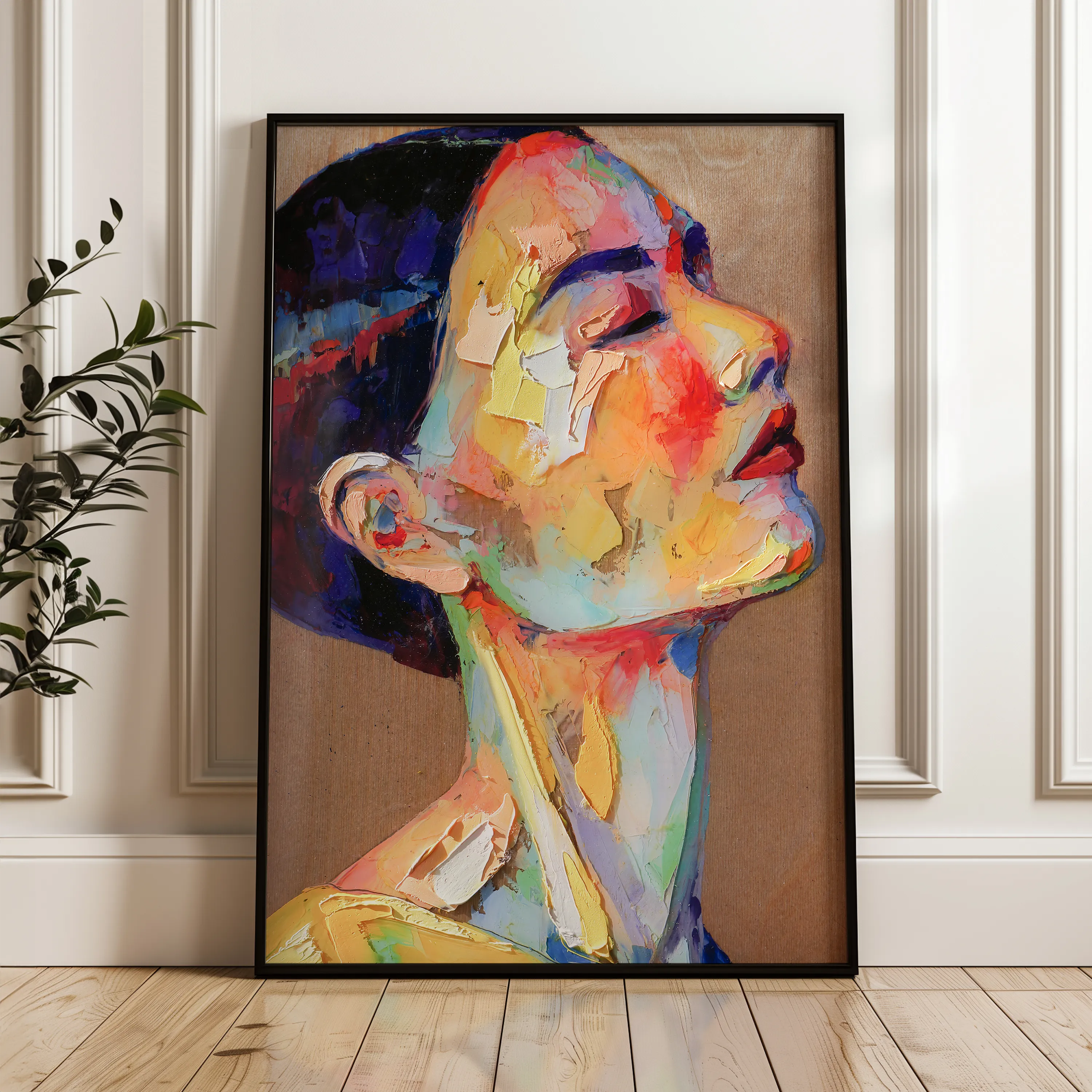 Portrait Canvas Wall Art WAD002-P 90 x 60 cm / Stretched on hidden frame
