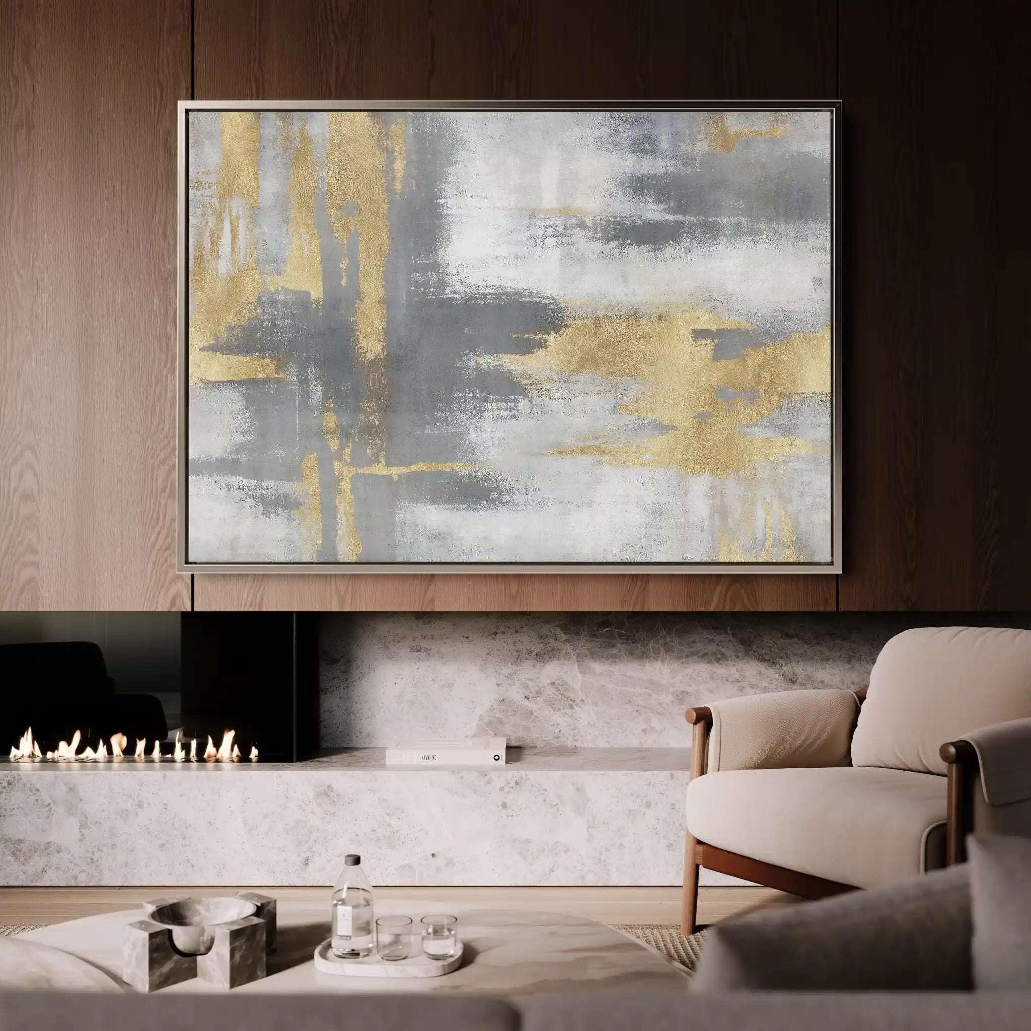 Abstract 003 Canvas Art 60 x 40 cm / Stretched on hidden frame